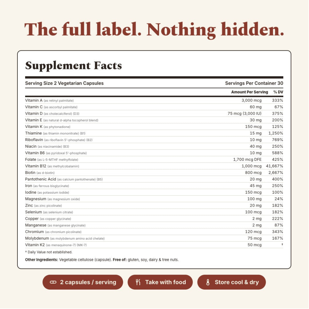 Eola™ Methylated Bariatric Multivitamin